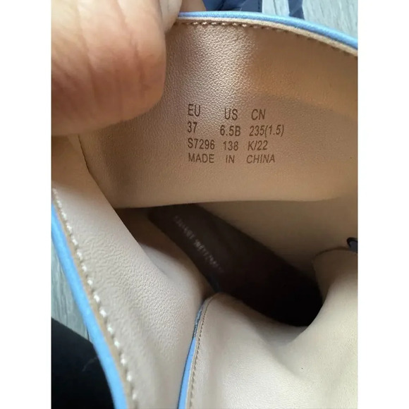 Stuart Weitzman McKenzee Cornflower Blue Combat Boots Size 6.5 Rare baby blue - Picture 10 of 10